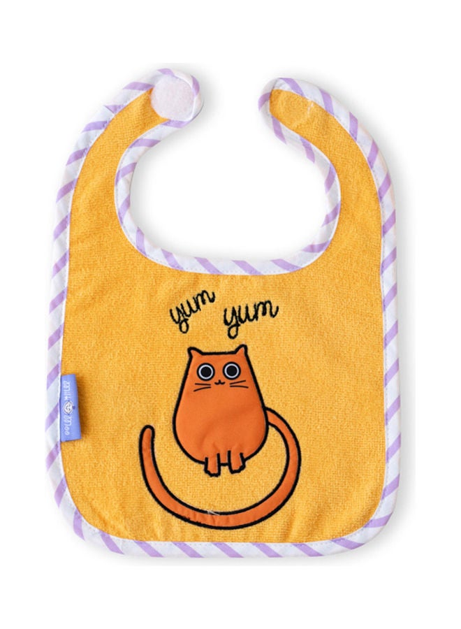 Milk & Moo - 2-Piece Tombish Cat And Sangaloz Baby Muslin Bibs - Image 1