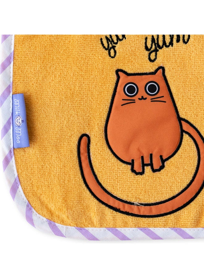 Milk & Moo - 2-Piece Tombish Cat And Sangaloz Baby Muslin Bibs - Image 1