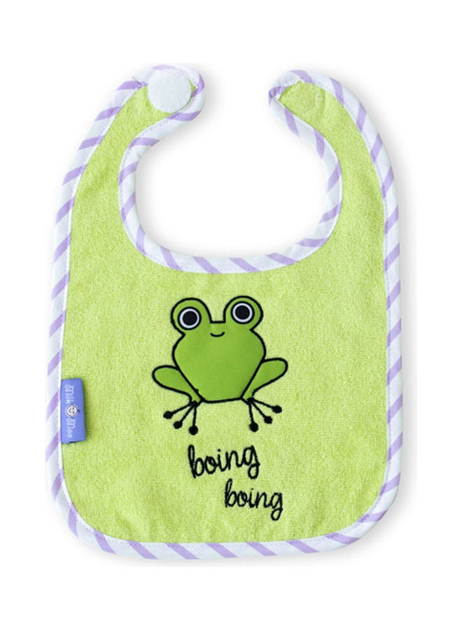 Milk & Moo 2-Piece Chancin Rabbit And Cacha Frog Baby Muslin Bibs  - Image 4