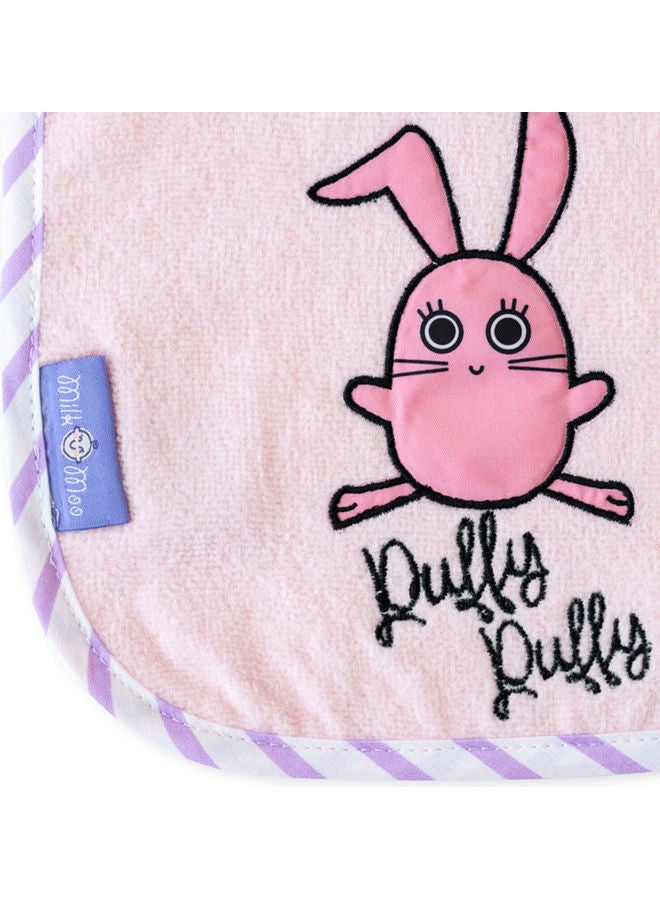 Milk & Moo 2-Piece Chancin Rabbit And Cacha Frog Baby Muslin Bibs  - Image 5