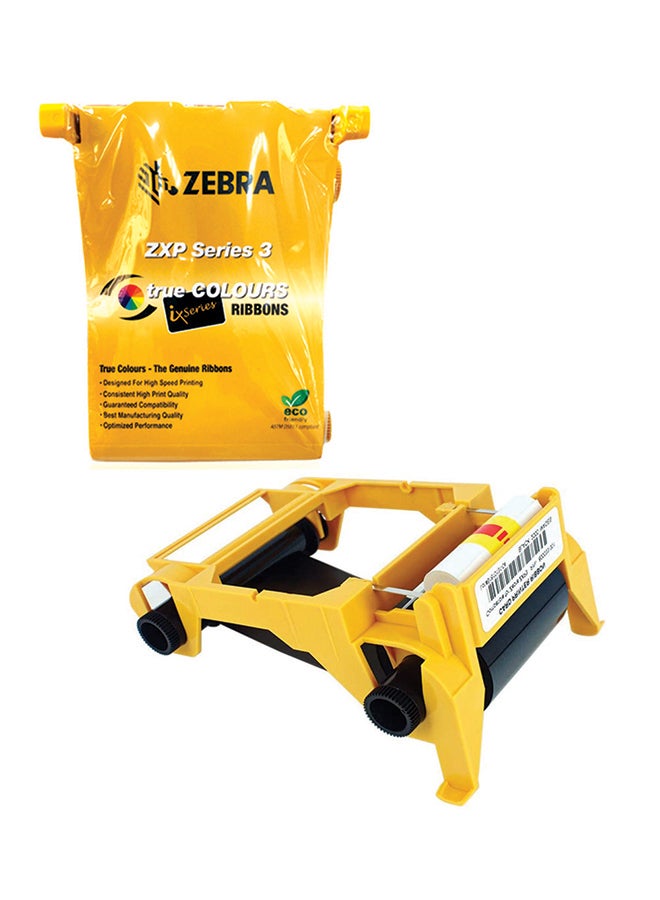 ZEBRA 800033-801 1000 Images Zxp Series 3 Printer Ribbon Black  - Image 1