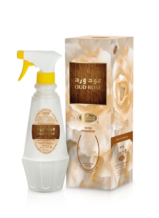 الرحاب معطر جو للغرفة برائحة العود والورد أبيض 500ملليلتر  - Image 2