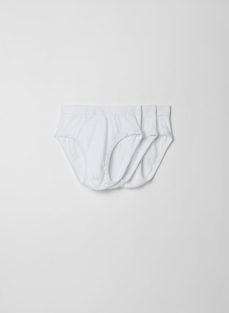 Crystal - 3-Piece Basic Briefs Set White - Image 1