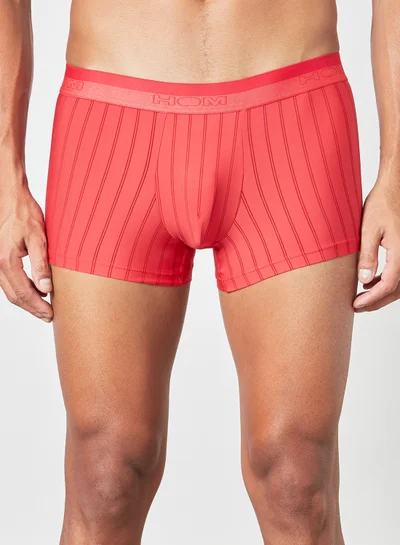Hom Stripe Print Boxer Briefs Red