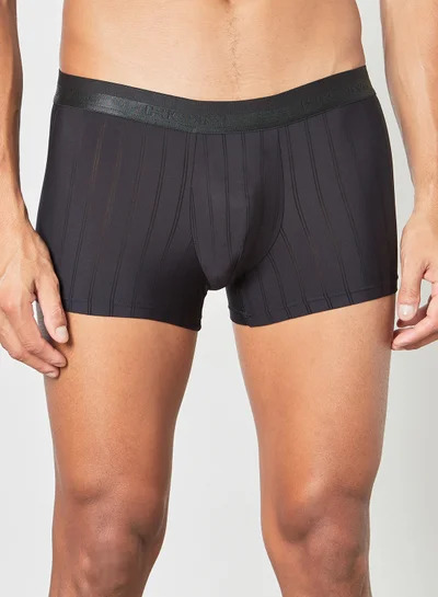 Hom Stripe Print Boxer Briefs Black