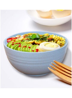 Generic 4-Piece Wheat Straw Fiber Lightweight Bowl Multicolour 15x8x15cm  - Image 5