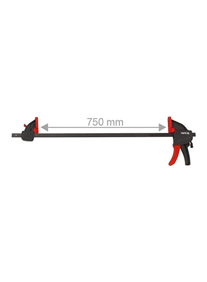Yato Quick Release Plastic Clamp 750mm YT-64294 Black/Red/Silver - Image 3
