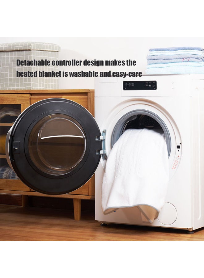 Generic Electric Heated Blanket Fabric White 60x40x46cm  - Image 3