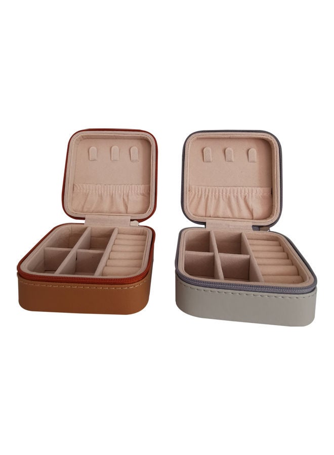 Generic - 2-Piece Portable Travel Jewellery Organizer Set - Image 1