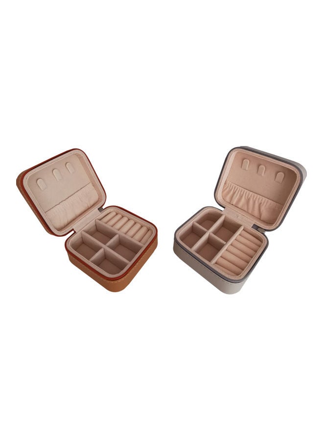 Generic - 2-Piece Portable Travel Jewellery Organizer Set - Image 1