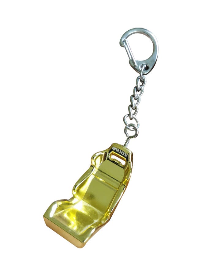 Generic Car Seat Shaped Key Chain Gold/Silver  - Image 1
