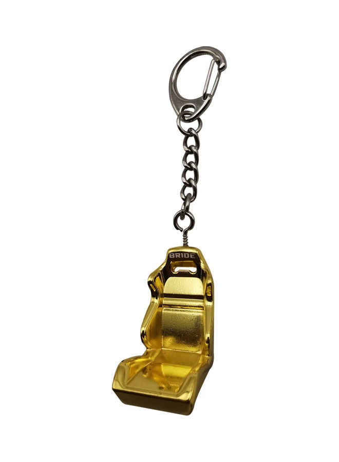 Generic Car Seat Shaped Key Chain Gold/Silver  - Image 2