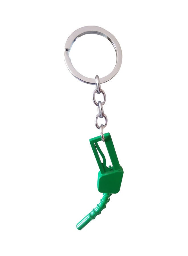 Generic Fuel Pump Car Key Chain Green/Silver  - Image 2