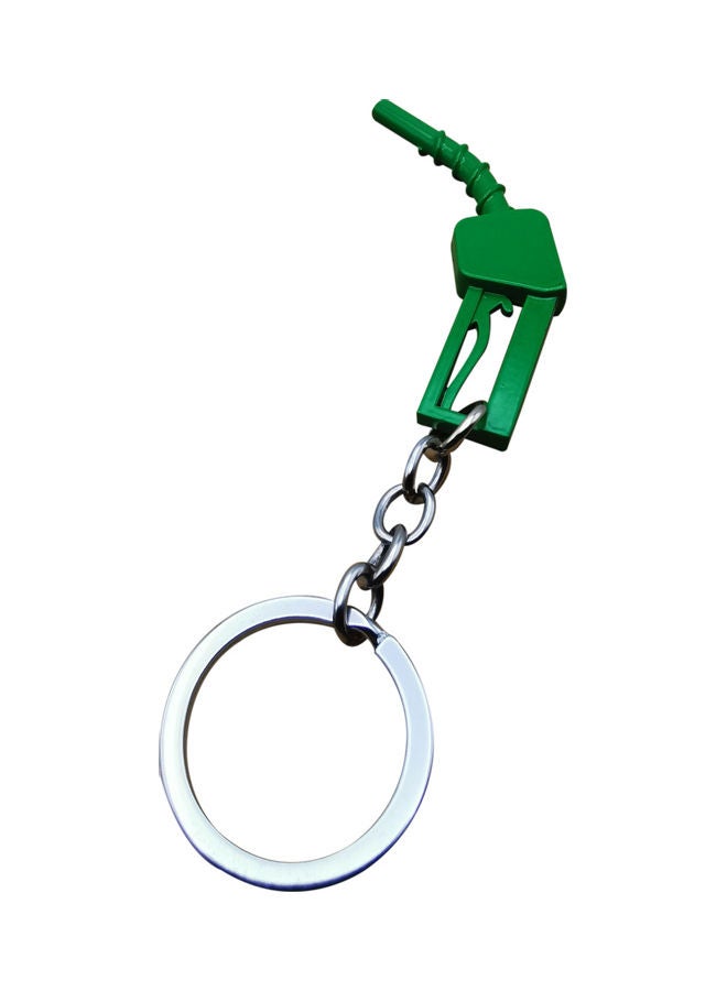 Generic Fuel Pump Car Key Chain Green/Silver  - Image 4