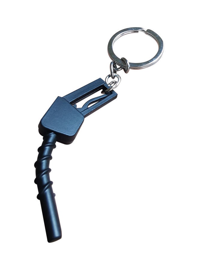 Generic Fuel Pump Car Key Chain Black/Silver  - Image 2