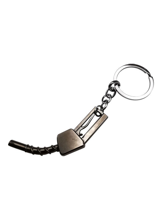 Generic Fuel Gas Pump Nozzle Key Chain Silver  - Image 3