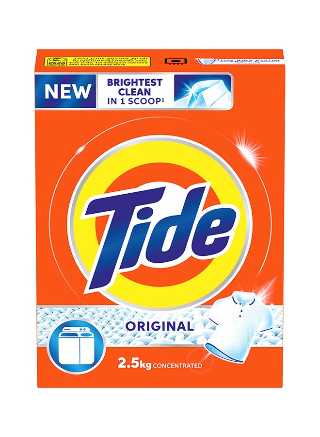 Tide Powder Detergent Original Scent White 2.5kg - Image 1