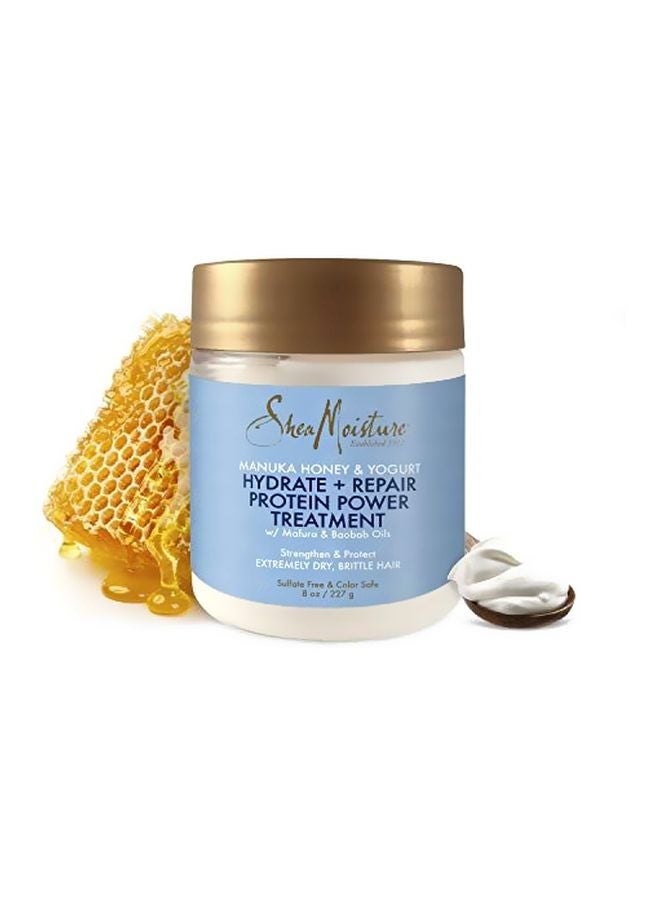 SheaMoisture - Shea Moisture Manuka Honey & Yogurt Hydrate + Repair Protein-Strong Treatment White - Image 1