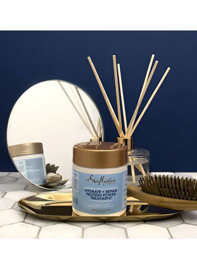 SheaMoisture - Shea Moisture Manuka Honey & Yogurt Hydrate + Repair Protein-Strong Treatment White - Image 1