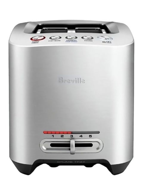 The Smart Toast 2 Slice Toaster 1000.0 W BTA825BSS Silver