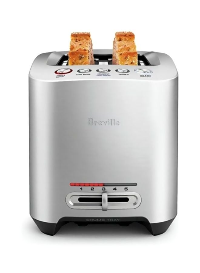 The Smart Toast 2 Slice Toaster 1000.0 W BTA825BSS Silver