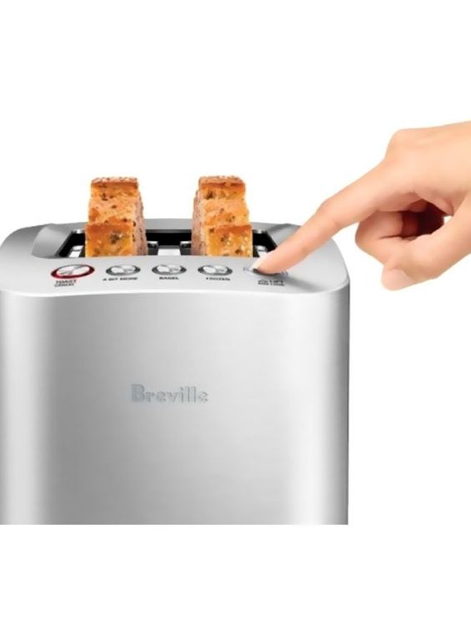 The Smart Toast 2 Slice Toaster 1000.0 W BTA825BSS Silver
