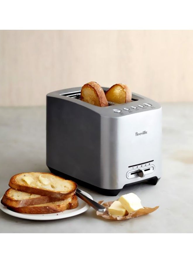The Smart Toast 2 Slice Toaster 1000.0 W BTA825BSS Silver