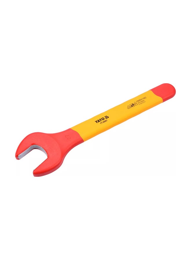 Yato Insulated Open End Wrench 27mm VDE-1000V YT-20967 Yellow/Orange - Image 2