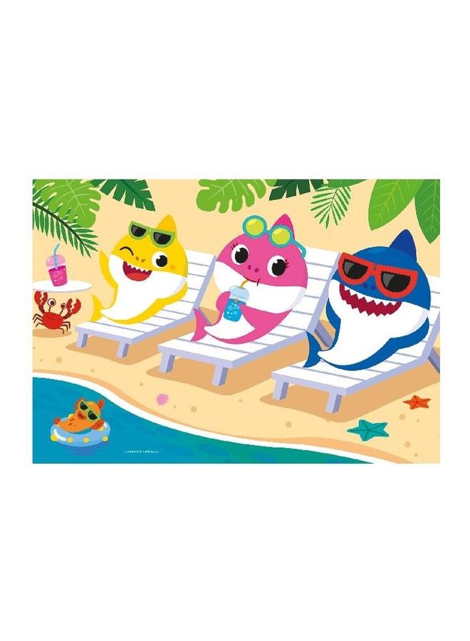 Clementoni 60-Piece Baby Shark Double Face Colouring Puzzles Set - Image 2