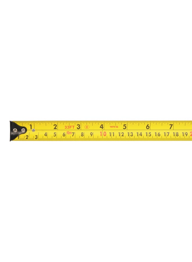 ياتو شريط قياس مقاس 10م×25مم بغلاف مزدوج طراز YT-71146 برتقالي/أسود 10x0.025متر  - Image 3