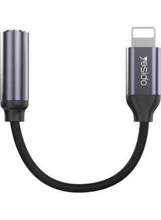 Audio Cable AUX 3.5MM Lightning To Headphone Adapter Black - v1622697040/N47952643A_1