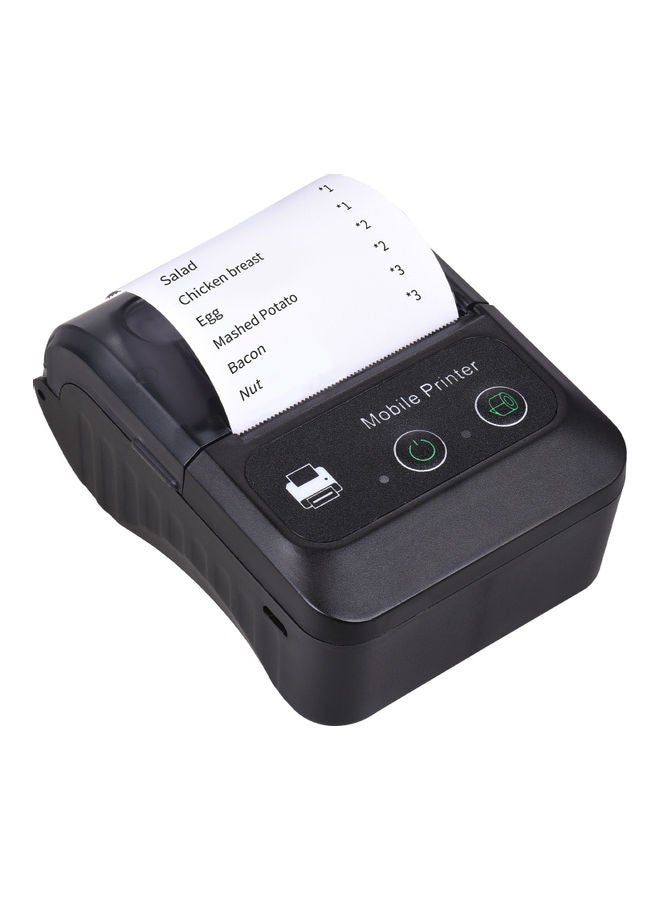Aibecy - Portable Thermal Receipt Printer Black - Image 1