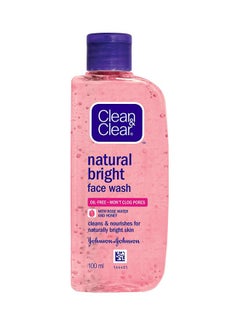 Clean & Clear Natural Bright Face Wash Pink 100ml  - Image 1