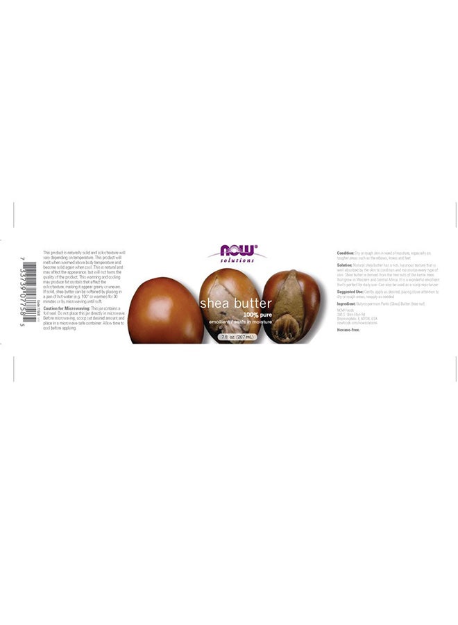 Now Foods 100% Pure Shea Butter Multicolour 198grams  - Image 3