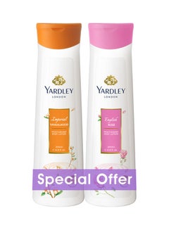Yardley Body Lotion Imperial Sandalwood And English Rose 200ml Pack of 2 