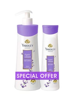 Yardley Body Lotion English Lavender 600ml Pack of 2  - Image 1