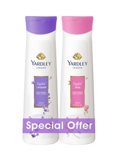 Yardley Body Lotion English Lavender And English Rose 200ml Pack of 2 