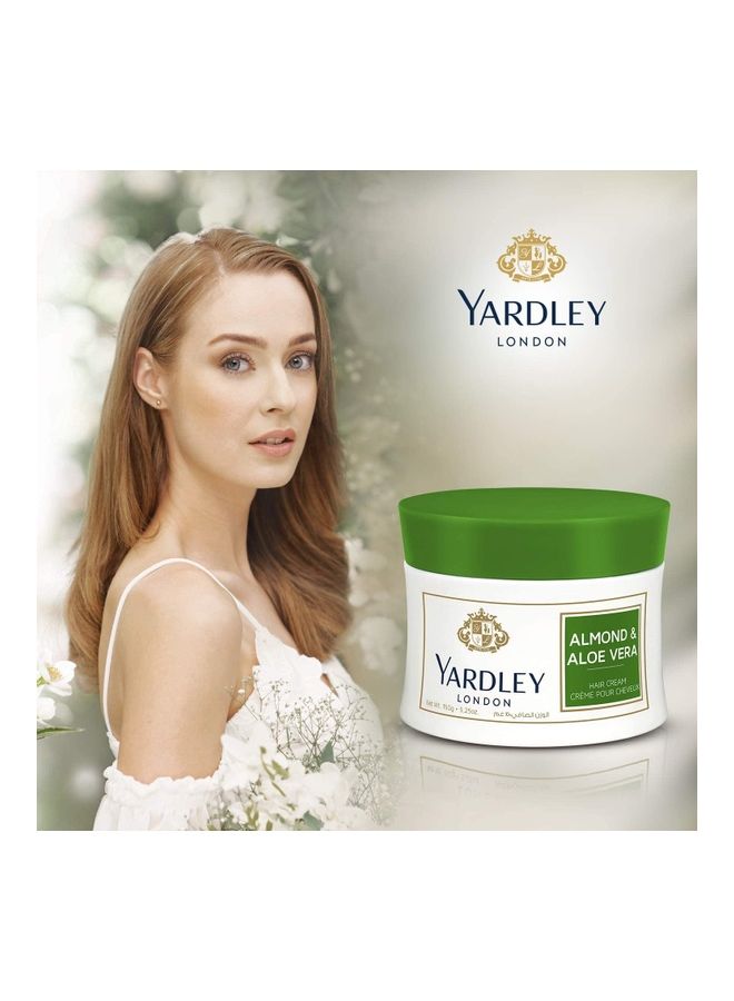 Yardley Hair Cream Almond Aloe 150g Pack of 2 - Image 3