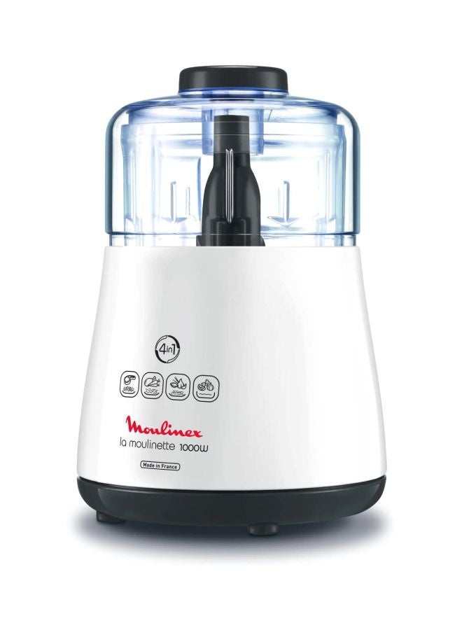 Moulinex - Electric Chopper 300.0 ml 1000.0 W DPA144) White/Clear - Image 1
