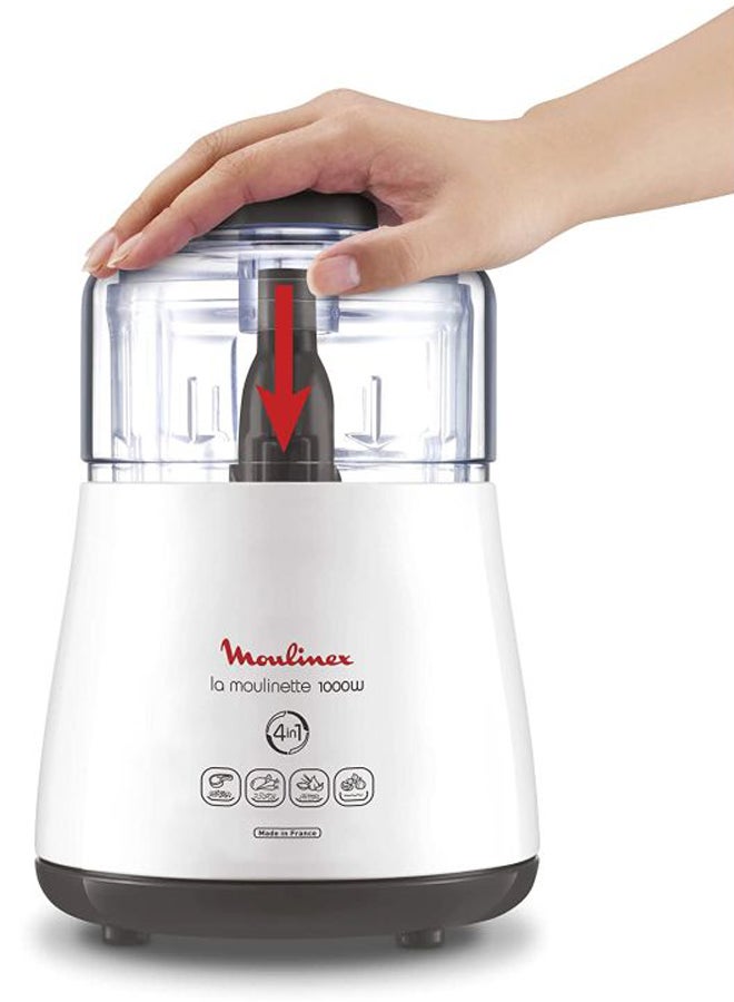 Moulinex - Electric Chopper 300.0 ml 1000.0 W DPA144) White/Clear - Image 1