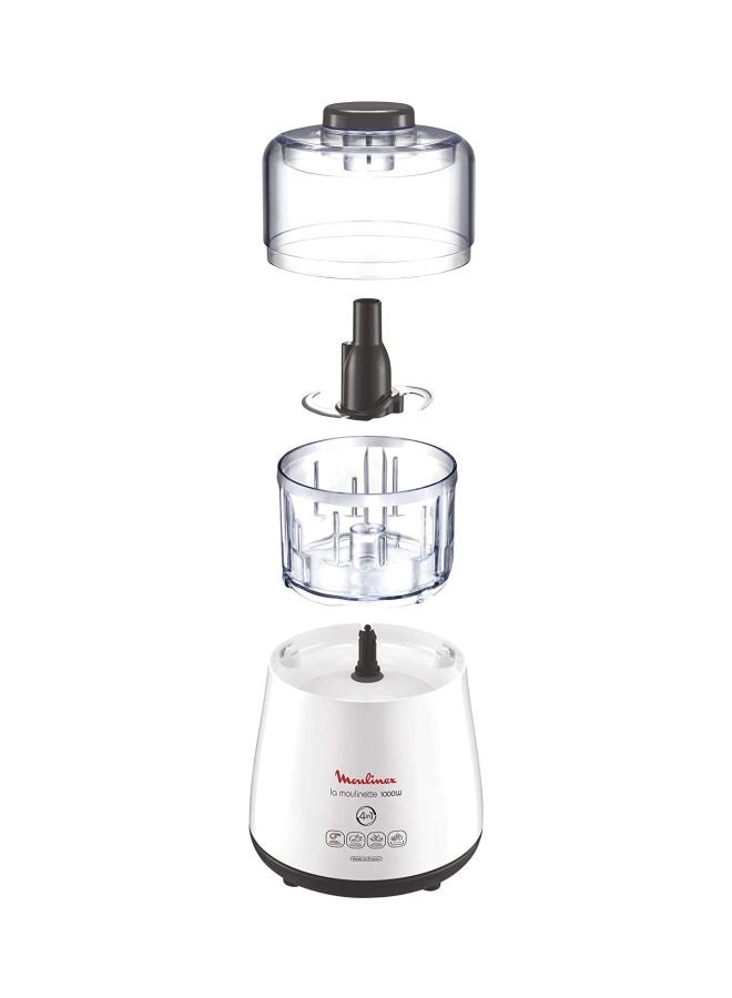 Moulinex - Electric Chopper 300.0 ml 1000.0 W DPA144) White/Clear - Image 1
