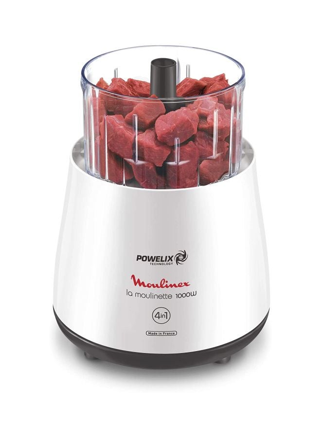 Moulinex - Electric Chopper 300.0 ml 1000.0 W DPA144) White/Clear - Image 1
