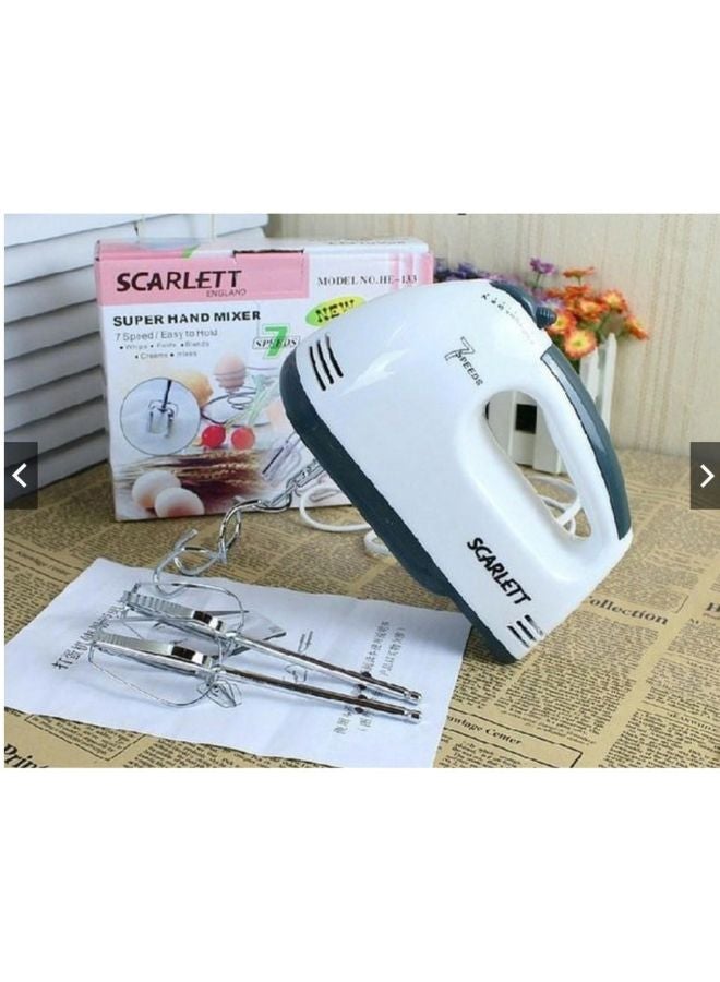 7-Speed Electric Super Hand Mixer 260.0 W HE-133 White/Silver/Grey - v1622702948/N33004274A_7
