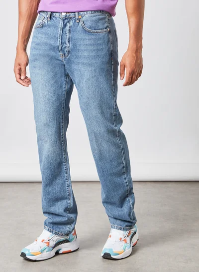 LES BENJAMINS Straight Fit Jeans Denim