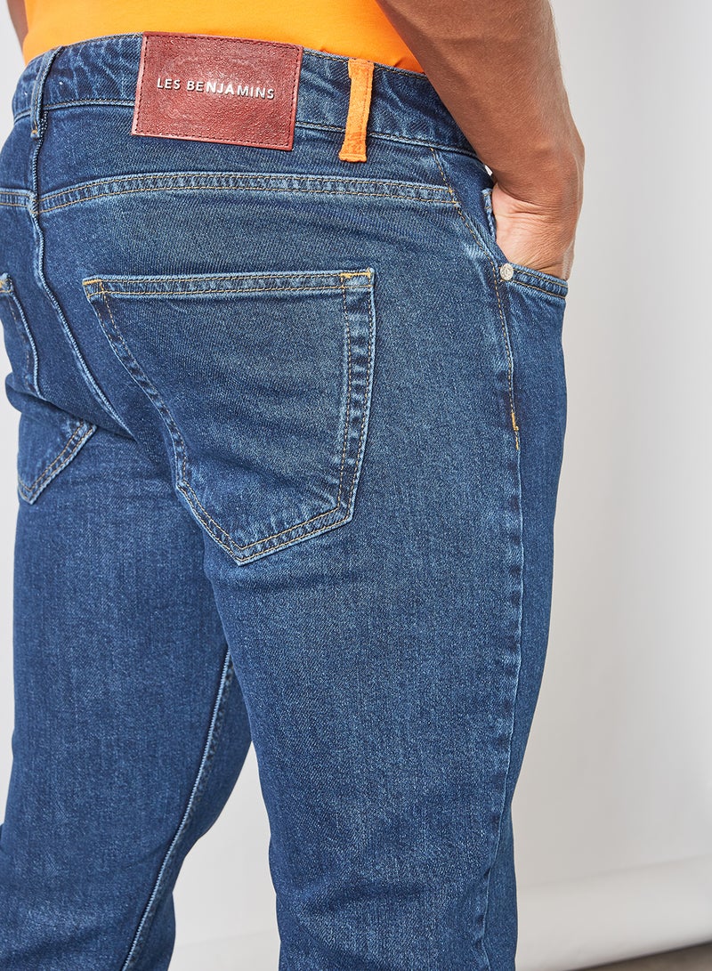 LES BENJAMINS Straight Fit Jeans Denim  - Image 4