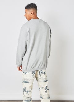 LES BENJAMINS Oversized Sweatshirt Light Grey  - Image 3