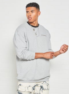 LES BENJAMINS Oversized Sweatshirt Light Grey  - Image 1