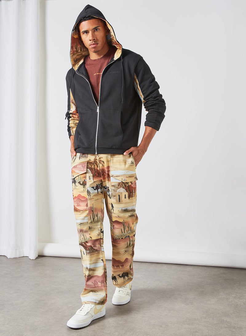 LES BENJAMINS - Zip-Up Hoodie Black - Image 1