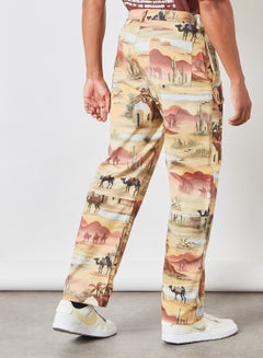 LES BENJAMINS Graphic Print Pant Multicolour  - Image 3