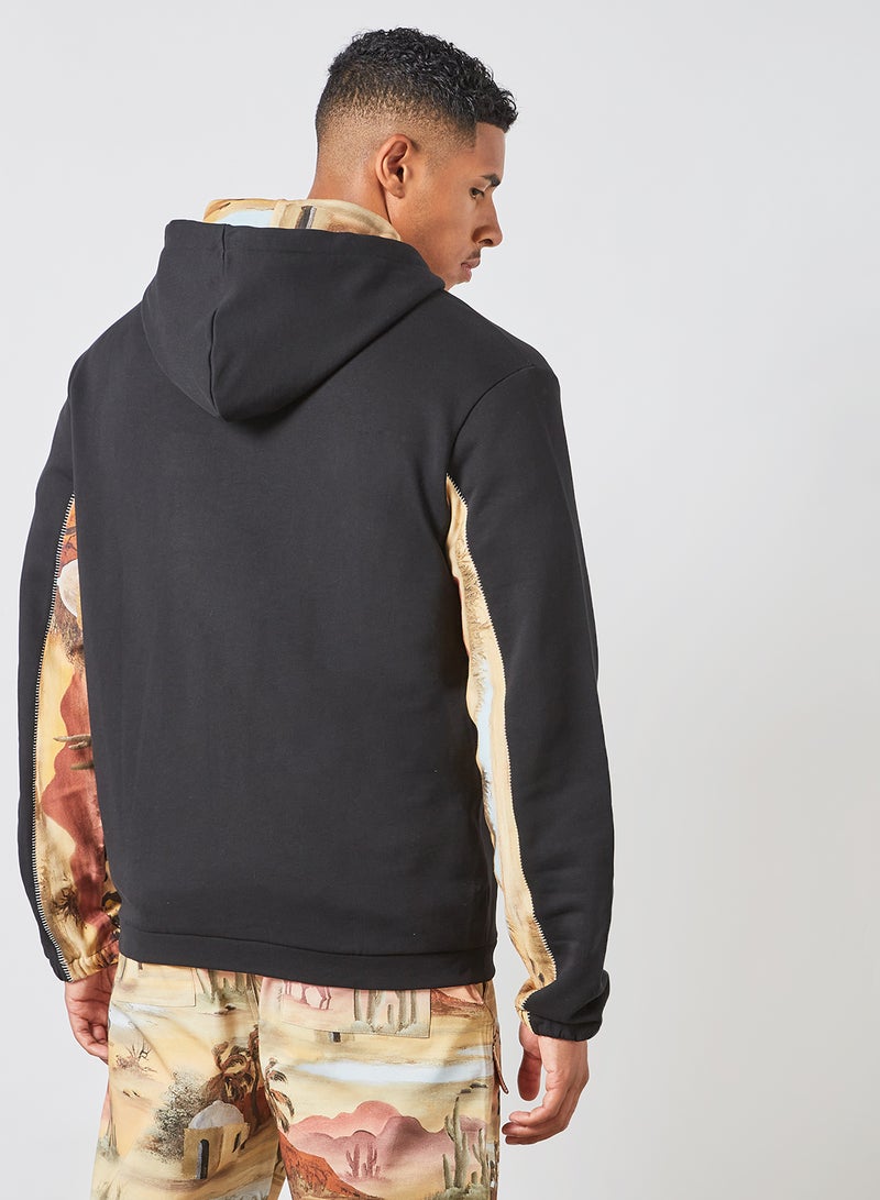 LES BENJAMINS - Zip-Up Hoodie Black - Image 1
